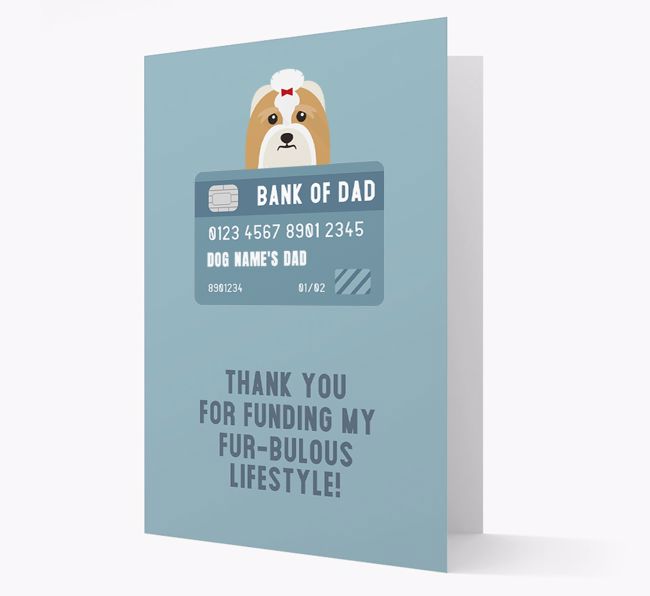 'Bank of Dad' - Personalised {breedFullName} Card